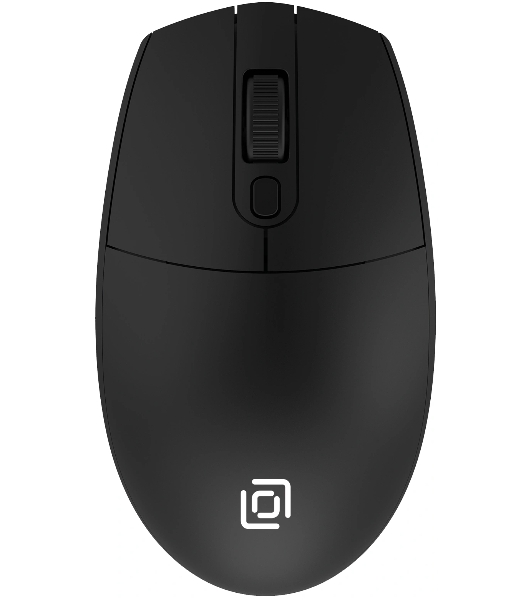 Мышь беспроводная Oklick 201MW черный, 1600 dpi, радиоканал, USB, кнопки - 4