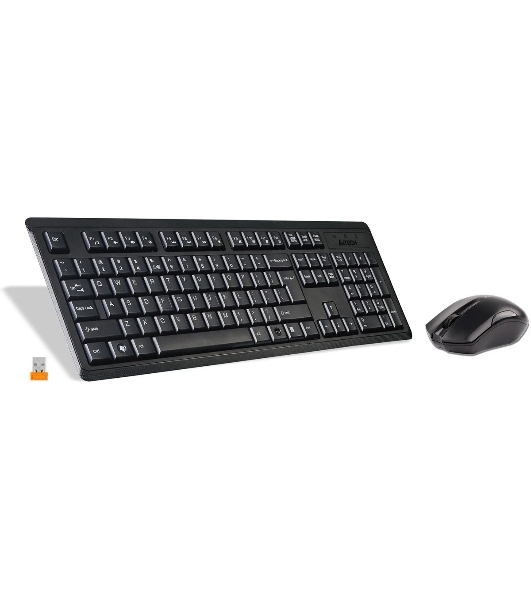 Комплект клавиатура+мышь A4Tech 4200N беспроводной, USB, 1000 DPI, чёрный