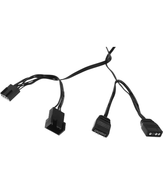 Вентилятор для корпуса Accord ACC-YF14 ARGb 140х140x25 черный 4-pin (ACC-YF14 ARGb BLACK) brown box