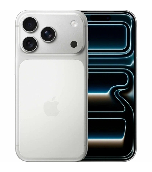 Смартфон Apple A3523 iPhone 17 Pro 512Gb серебристый моноблок 3G 4G 1Sim 6.3' 1206x2622 iOS 26 48Mpix 802.11 a/b/g/n/ac/ax/be NFC GPS Protect