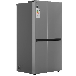 Холодильник LG GC-B257KMHW серебристый двухкамерный 422/206 л., морозилка сбоку, No Frost, Side by Side