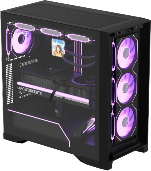 Компьютерный корпус AeroCool/Formula Air Power G8 черный без БП ATX 2xUSB 3.0 1xUSB3.1 audio bott PSU