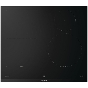 Варочная панель Gorenje, 60 см, индукция, 4 зоны нагрева, слайдерное управление, таймер, функция Bridge, функция PowerBoost, автопрограммы, автоопределение посуды, StableHeat, защита от детей, черный