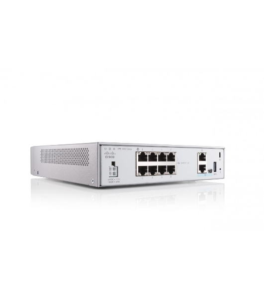 Межсетевой экран Cisco Firepower 1010 FPR1010-NGFW-K9, 8×1 Гбит/с, управляемый