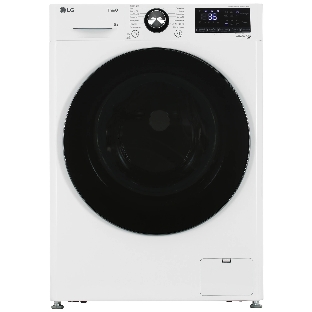 Стиральная машина LG F2V9FW9W белая, загрузка фронтальная 9 кг, 1200 об/мин, класс A