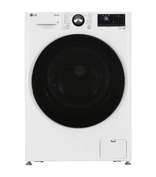 Стиральная машина LG F2V9FW9W белая, загрузка фронтальная 9 кг, 1200 об/мин, класс A