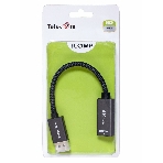 Кабель-переходник DP --> HDMI-F 0.2m, серый металлик, оплетка, 4K@60Hz, Telecom (TA560), фото2