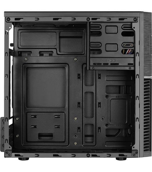 Компьютерный корпус Aerocool/Formula Cs-105, mATX, без БП, 187x361x355мм (ШxГxВ), USB 3.0 x1, USB 2.0 x1, металл 0,5мм, 120-мм вентилятор в комплекте, черный
