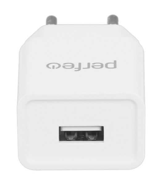 Сетевое зарядное устройство PERFEO с разъемом USB, 2А, белый (I4657)