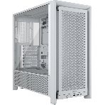 Компьютерный корпус без блока питания Corsair Frame 4000D, Midi-Tower, TG, no fan, 2xUSB-A 3.2, 1xUSB 3.2 Type-C, E-ATX, ATX, mATX, mITX White, фото 1