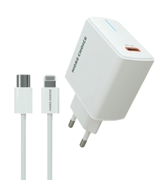 Сетевое зарядное устройство MORE CHOICE (4610196408922) NC60i, белый