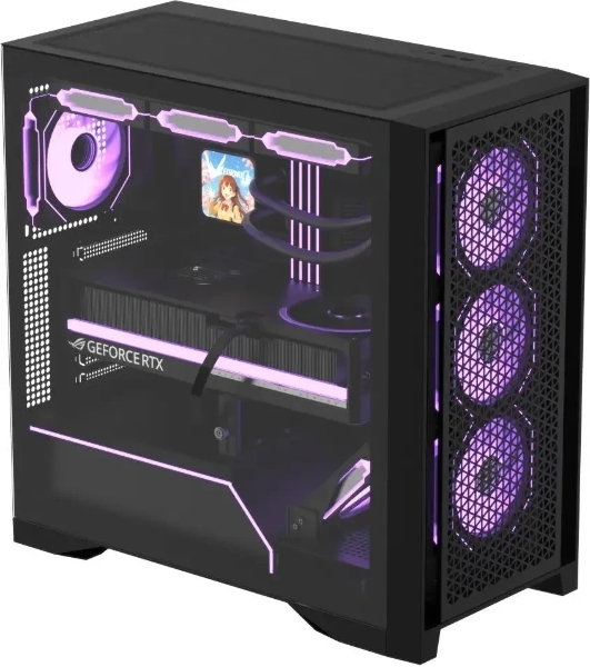 Компьютерный корпус AeroCool/Formula Air Power G8 черный без БП ATX 2xUSB 3.0 1xUSB3.1 audio bott PSU