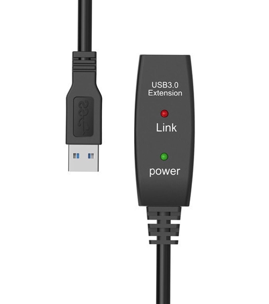 Кабель-адаптер USB3.0-repeater Aopen, удлинительный активный Am-->Af 5м QUST/qust ACU827A-5M