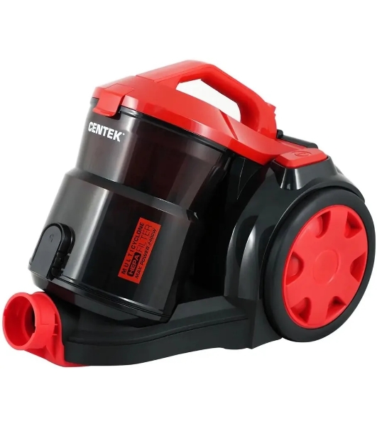 Пылесос Centek CT-2536 черный/красный, 420/2400 Вт, уборка сухая, пылесборник контейнер 2 л