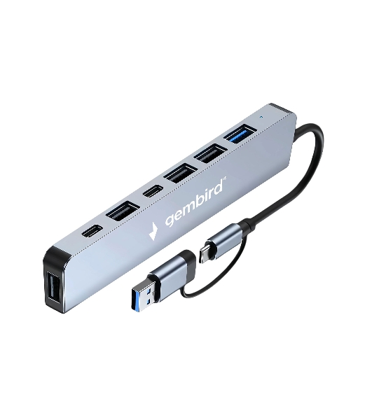 USB-концентратор Gembird UHB-C445, USB/USB Type С, USB 3.0, 4хUSB 2.0, USB Type-C, USB