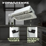 Вытяжка кухонная Eltronic телескопическая (77-15) белая, фото7