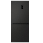 Холодильник Maunfeld MFF192NFSB01 Inverter черная сталь трехкамерный 334/184л морозилка снизу, No Frost, Side by Side, фото 1