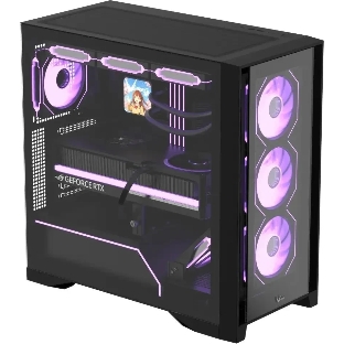 Компьютерный корпус AeroCool/Formula Air Power G8 черный без БП ATX 2xUSB 3.0 1xUSB3.1 audio bott PSU