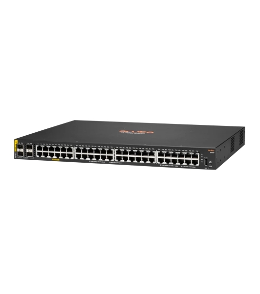 Коммутатор HPE Aruba 6000 48G Class4 PoE 4SFP 370W, 48×1 Гбит/с PoE+ + 4×1 Гбит/с SFP, управляемый