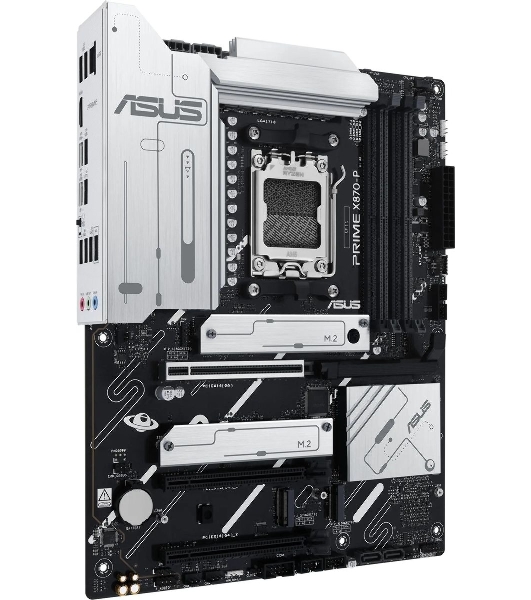 Материнская плата ASUS PRIME X870-P, AM5, AMD X870, 4xDDR5, 2xSATA, 4xM.2, 1xPCIe 5.0 x16, 2xPCIe 4.0 x1, 1xHDMI, 2xUSB-C, 1x 2.5Gb LAN, 4xUSB-A 3.2 Gen 1, 1xUSB-A 3.2 Gen 2, 4xUSB-A 2.0, 3x3.5 мм, 7.1, ATX