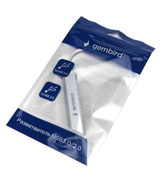 USB-концентратор Gembird UHB-C206, USB, USB 3.0/3xUSB 2.0, USB