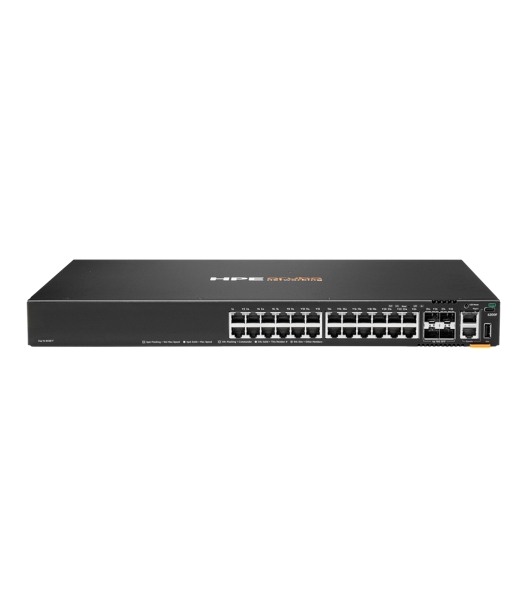 Коммутатор HPE Aruba Networking CX 6200F 24G 4SFP+, 24×1 Гбит/с + 4×10 Гбит/с SFP+, управляемый