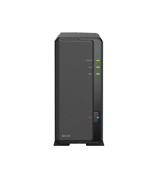 СХД SYNOLOGY настольное исполнение 1BAY NO HDD DS124