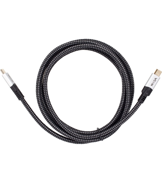 Кабель VCOM USB4 TypeC(M)--TypeC(M), 5K 60Hz, 8K 30Hz 40Gbps, PD 240W, 2м CU560-2M