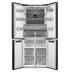 Холодильник Maunfeld MFF192NFSB01 Inverter черная сталь трехкамерный 334/184л морозилка снизу, No Frost, Side by Side, фото3