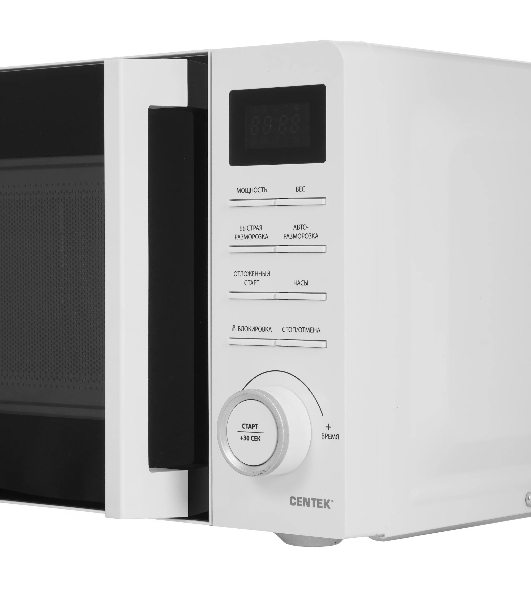 Микроволновая печь Centek CT-1562 белый/черный, 20 л, 700 Вт, переключатели - поворотный механизм, кнопки