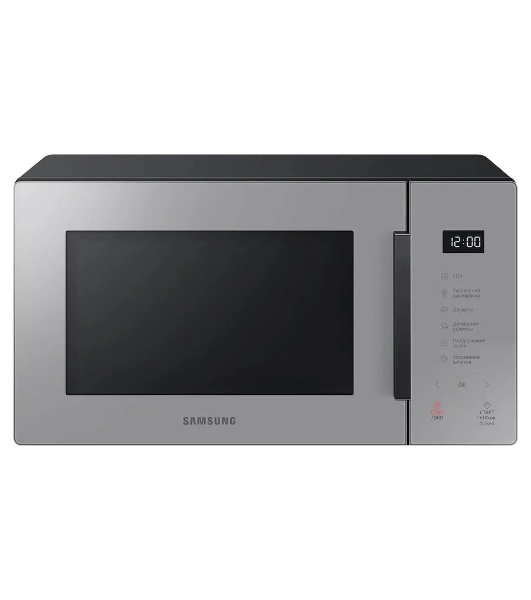 Микроволновая печь Samsung MS23T5018AG/BW серый, 23 л, 800 Вт, переключатели - сенсор