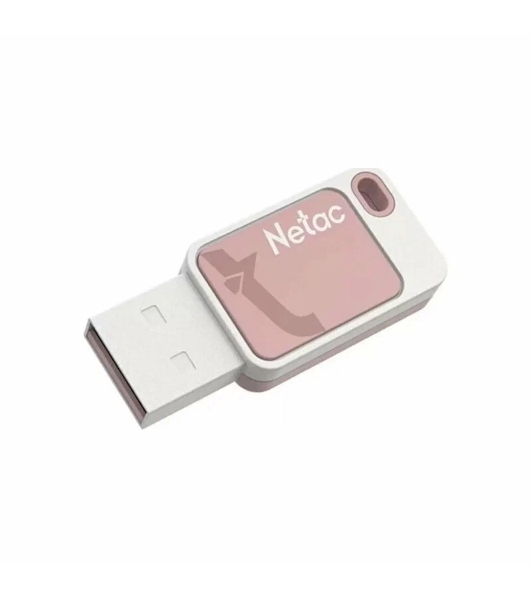 Флешка USB Netac UA31 (NT03UA31N-064G-20PK), 64Gb, USB 2.0, R/W 110/45, розовый/белый