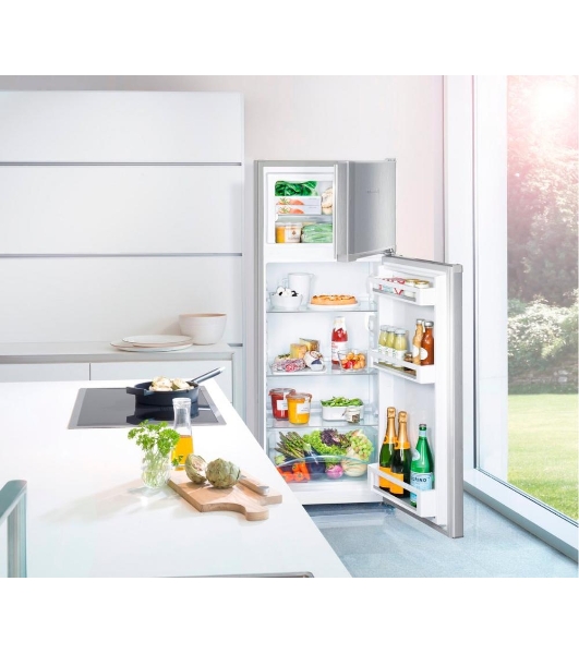 Холодильник Liebherr CTELE 2531-26 001 серебристый двухкамерный 189/44л морозилка сверху