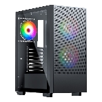 Компьютерный корпус ACD Citadel 106 ATX, черный, USB 3.0x1, USBx2+HD audio,1x12см ARGb rear+2x14см ARGb front,TG, фото 1