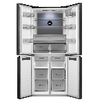 Холодильник Maunfeld MFF192NFSB01 Inverter черная сталь трехкамерный 334/184л морозилка снизу, No Frost, Side by Side, фото4