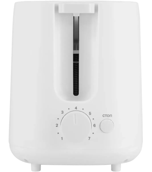 Тостер Starwind ST4107 белый, 750 Вт, 2 слота