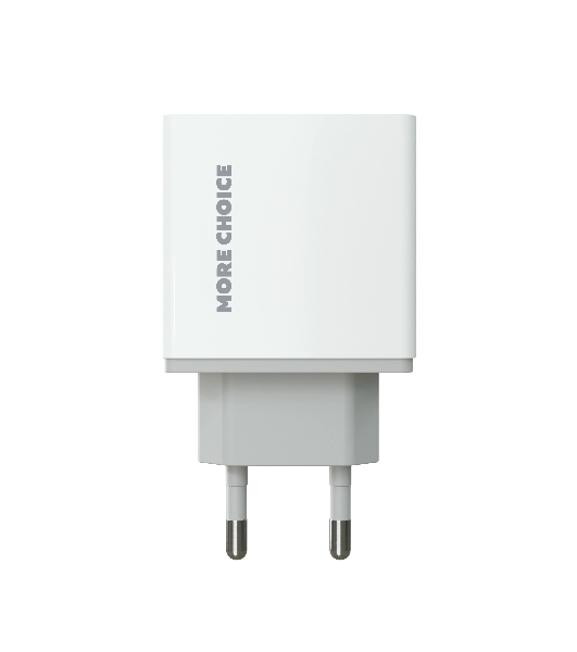 Сетевое зарядное устройство MORE CHOICE (4610196409004) NC11 СЗУ 2USB 2.4A белый белый