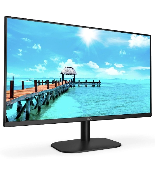 Монитор 27' AOC Value Line 27B2QAM VA 1920x1080, 75 Гц, 4 мс, 16:9, 250 кд/м², 1xHDMI, 1хDP, 1x3.5 мм, черный