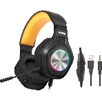 Гарнитура MARVO HG9084 Pulz 80 чёрный, проводная, USB, подсветка, фото 1