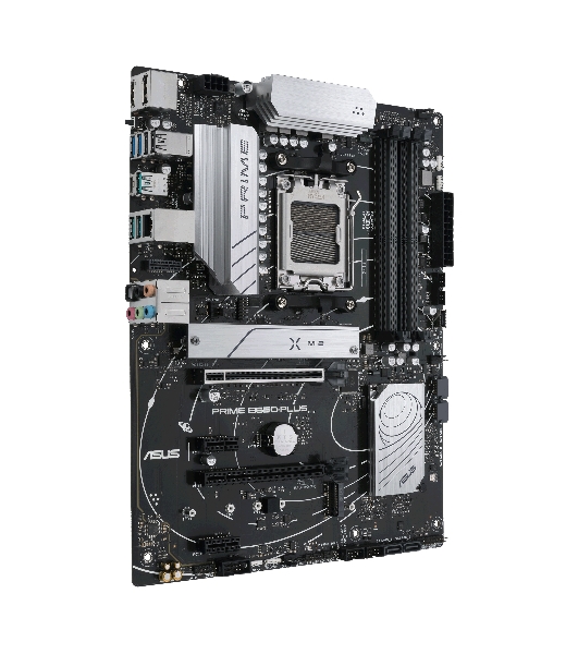 Материнская плата ASUS PRIME B650-PLUS-CSM, AM5, AMD B650, 4xDDR5, 4xSATA, 2xM.2, 1xPCIe 4.0 x16, 2xPCIe 4.0 x1, 1xDP, 1xHDMI, 1x2.5Gb LAN, 4xUSB-A 10Gbps, 2xUSB-A 5Gbps, 2xUSB-A 2.0, 5x3.5 мм, 7.1, ATX