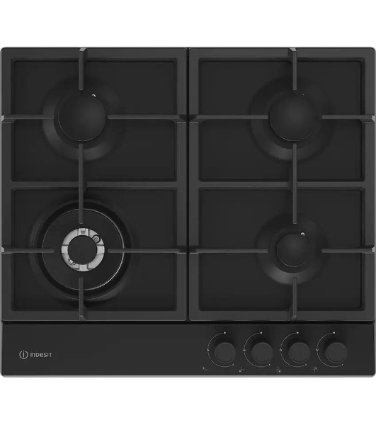 Газовая варочная поверхность Indesit THPM 642 WS/BL/I, черный