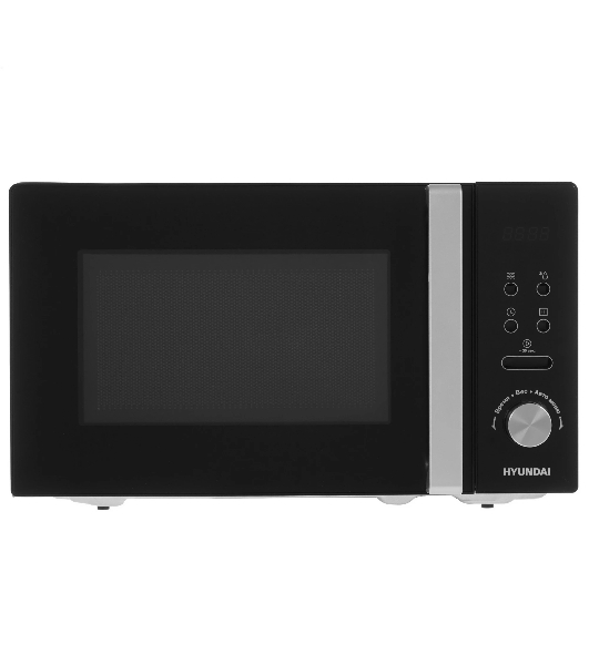 Микроволновая печь Hyundai HYM-D3001 черный, 20 л, 700 Вт, переключатели - сенсор, поворотный механизм
