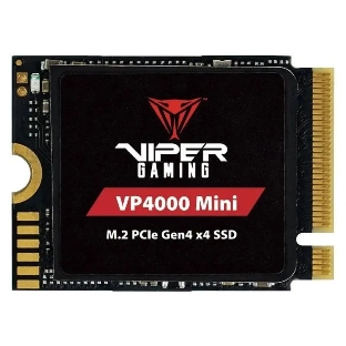 Накопитель SSD Patriot VP4000 Mini, 1Tb, PCIe 4.0 x4, M.2 2230, NVMe, R/W 5000/3500, с радиатором