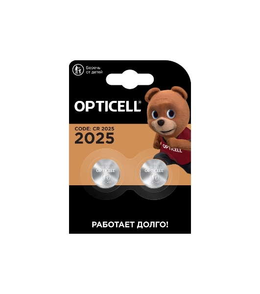 Батарея Opticell Specialty 2025 CR2025 (2шт) блистер серебристый