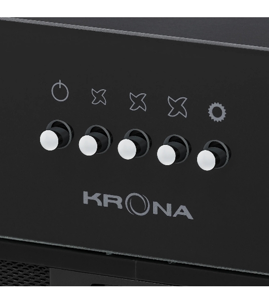 Вытяжка полновстраиваемая Krona WERMUT 500 DN BLACK PB BF