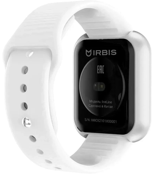 Умные часы IRBIS IceLine, 1.3', TFT, Bluetooth, IP65, белый