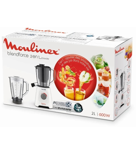 Блендер стационарный Moulinex Blendforce LM42Q110 600 Вт, белый
