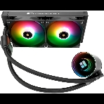 Водяное охлаждение для процессора Thermalright Frozen Notte 240 черный ARGB V2 (240мм, Black, ARGB/ Fans: 2x120мм, 72.37CFM, 27.7dBA, 2000RPM/ Pump height 54мм, 28dBA, 5300RPM, Rad thickness 27мм/ S: 1200, 1700, 1851, 2011, 2066, 115X, AM2, AM2+, AM3, AM3+, AM4, AM5, FM1, FM2, FM2+), фото8