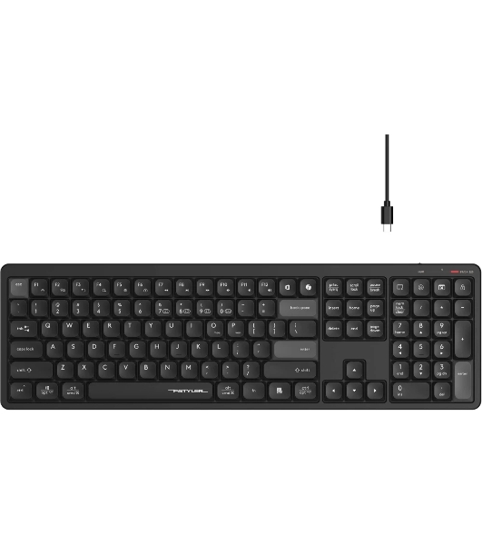 Клавиатура беспроводная A4Tech Fstyler FBX55C черный USB BT/Radio slim Multimedia (FBX55C)