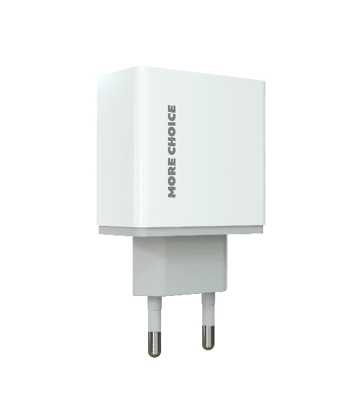 Сетевое зарядное устройство MORE CHOICE (4610196409004) NC11 СЗУ 2USB 2.4A белый белый